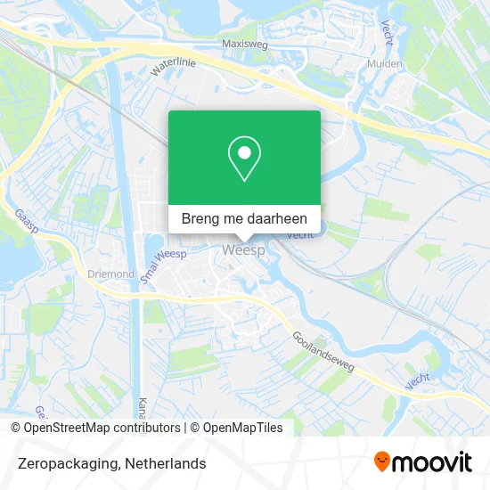 Zeropackaging kaart