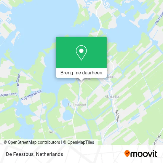 De Feestbus kaart