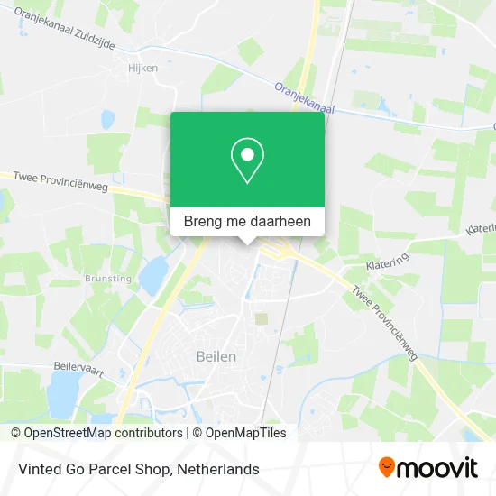 Vinted Go Parcel Shop kaart