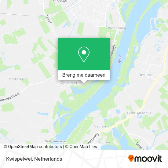 Kwispelwei kaart