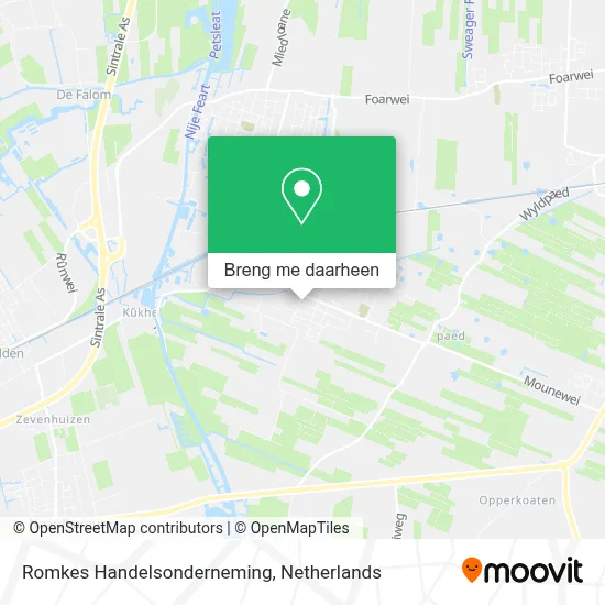 Romkes Handelsonderneming kaart