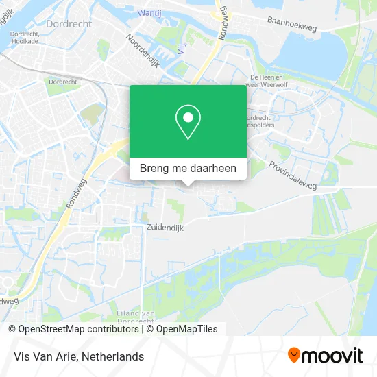 Vis Van Arie kaart