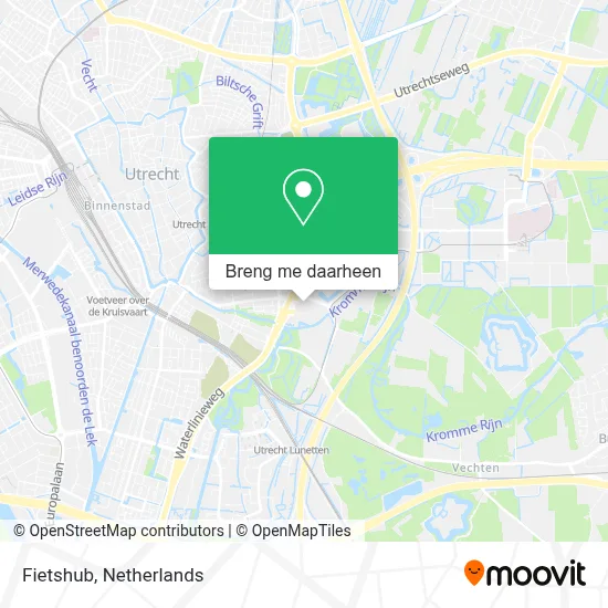 Fietshub kaart