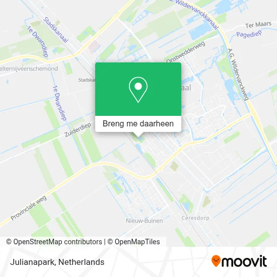 Julianapark kaart