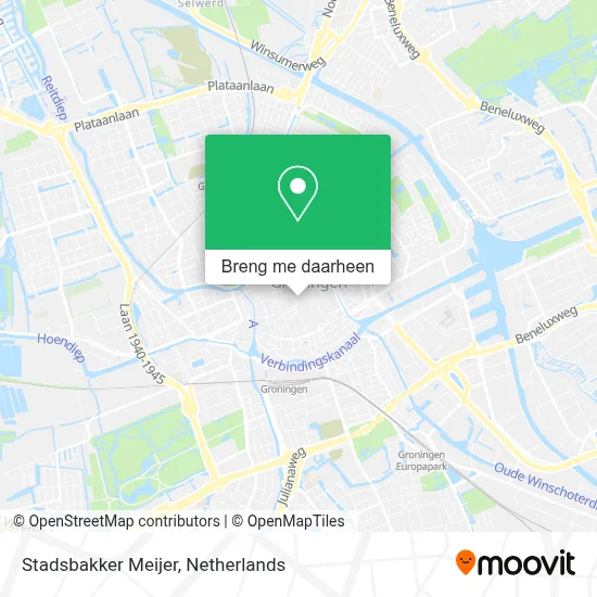 Stadsbakker Meijer kaart