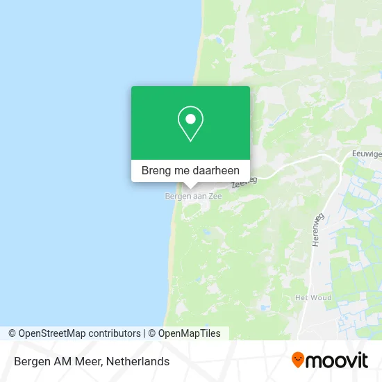 Bergen AM Meer kaart