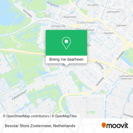Besolar Store Zoetermeer kaart