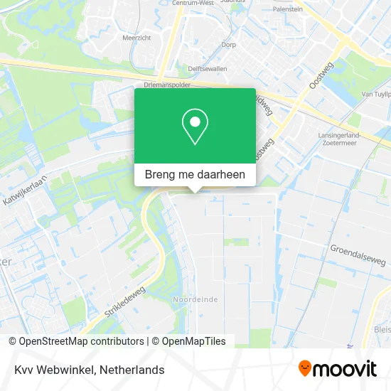 Kvv Webwinkel kaart