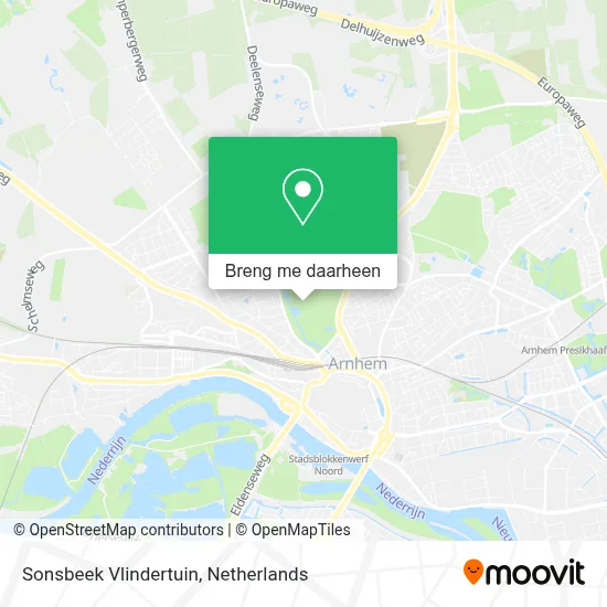 Sonsbeek Vlindertuin kaart