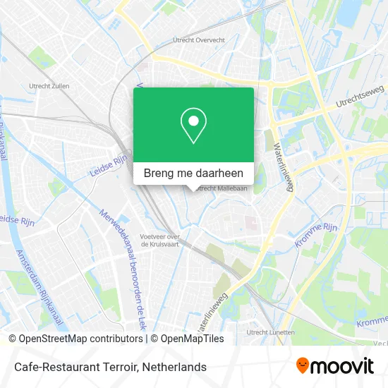 Cafe-Restaurant Terroir kaart
