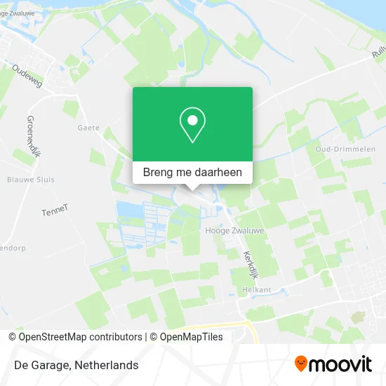 De Garage kaart