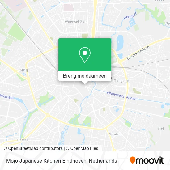 Mojo Japanese Kitchen Eindhoven kaart