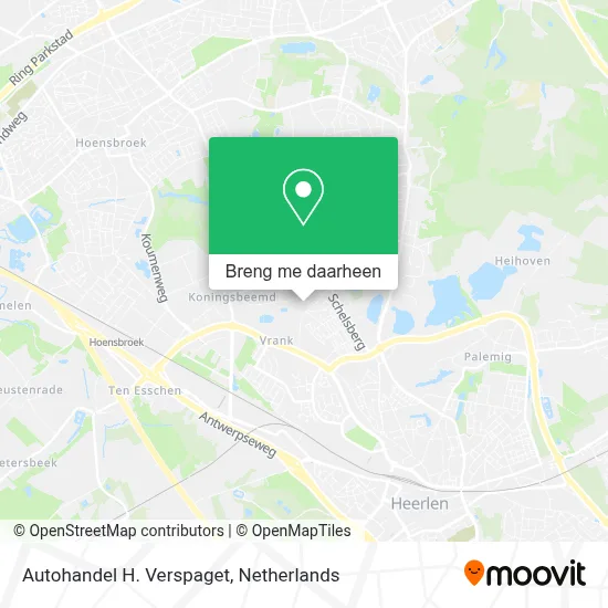 Autohandel H. Verspaget kaart