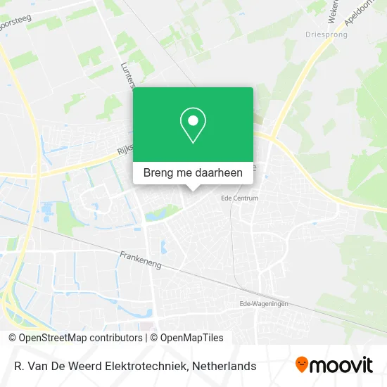 R. Van De Weerd Elektrotechniek kaart