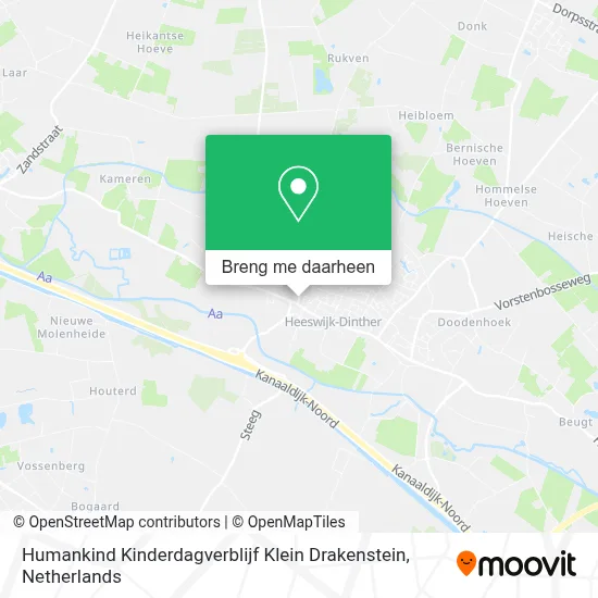 Humankind Kinderdagverblijf Klein Drakenstein kaart