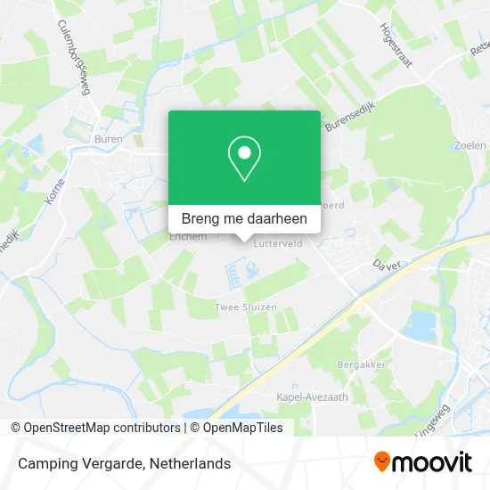 Camping Vergarde kaart