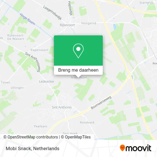 Mobi Snack kaart