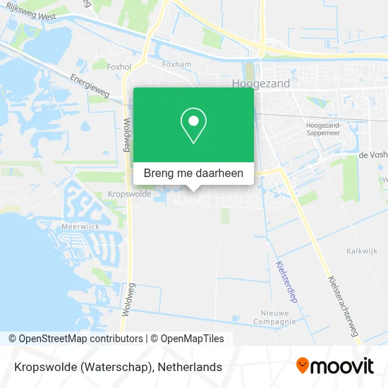 Kropswolde (Waterschap) kaart