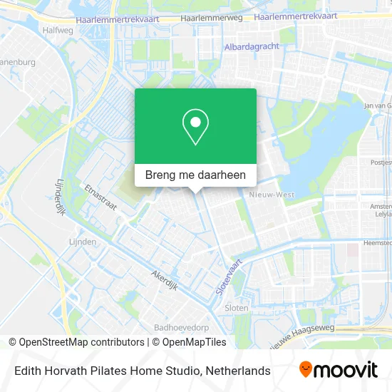 Edith Horvath Pilates Home Studio kaart
