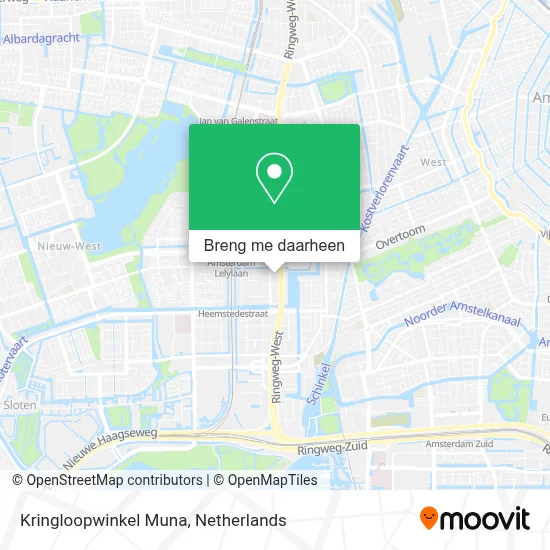 Kringloopwinkel Muna kaart