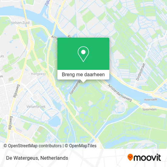 De Watergeus kaart