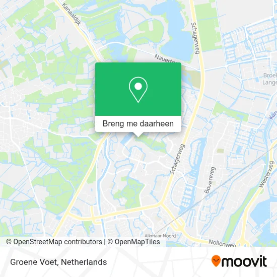 Groene Voet kaart