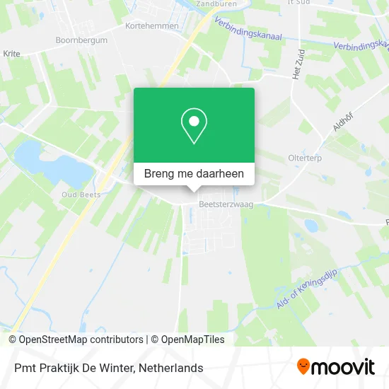 Pmt Praktijk De Winter kaart