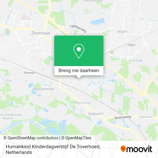 Humankind Kinderdagverblijf De Toverhoed kaart