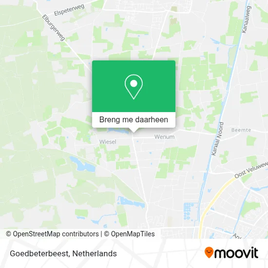 Goedbeterbeest kaart