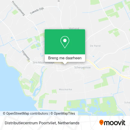 Distributiecentrum Poortvliet kaart