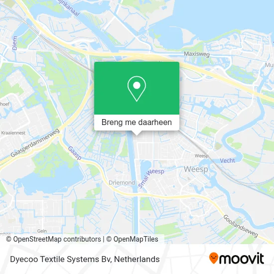 Dyecoo Textile Systems Bv kaart