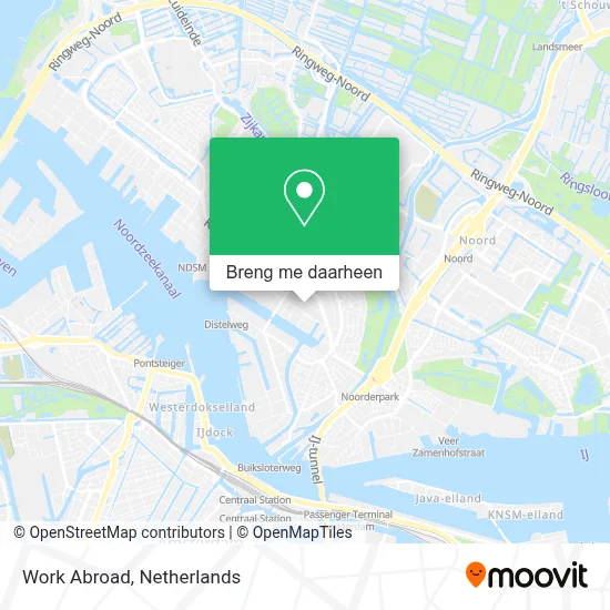 Work Abroad kaart