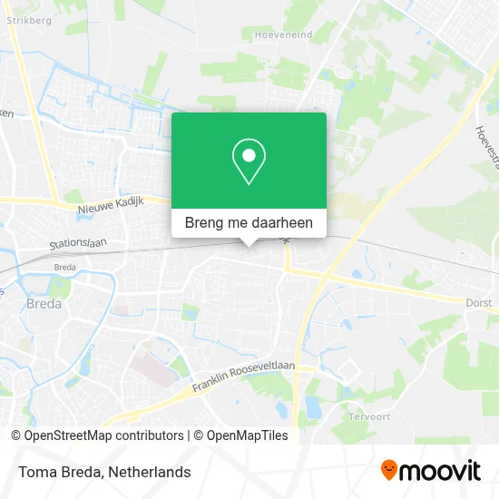 Toma Breda kaart