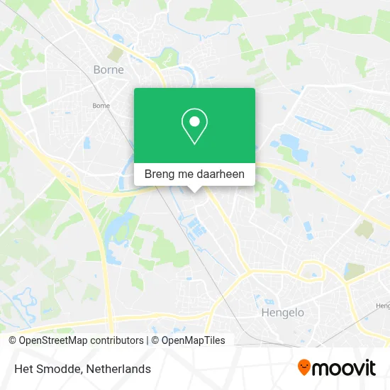 Het Smodde kaart