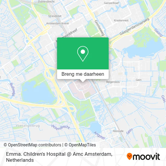 Emma. Children's Hospital @ Amc Amsterdam kaart
