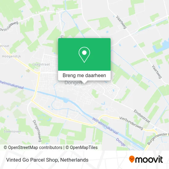 Vinted Go Parcel Shop kaart