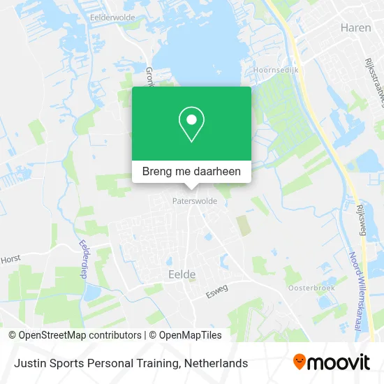 Justin Sports Personal Training kaart