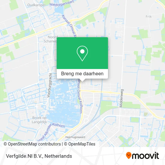 Verfgilde.Nl B.V. kaart