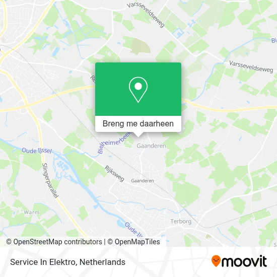 Service In Elektro kaart