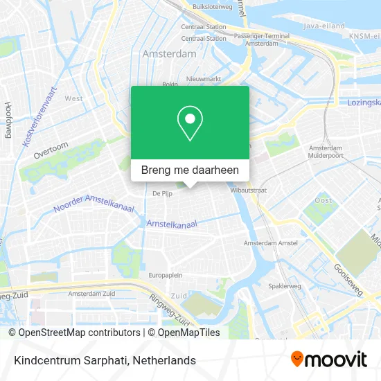 Kindcentrum Sarphati kaart