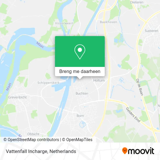 Vattenfall Incharge kaart
