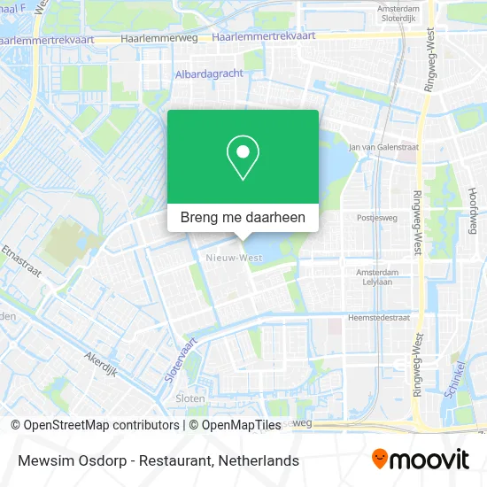 Mewsim Osdorp - Restaurant kaart