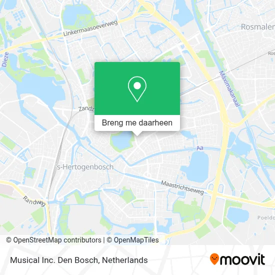 Musical Inc. Den Bosch kaart