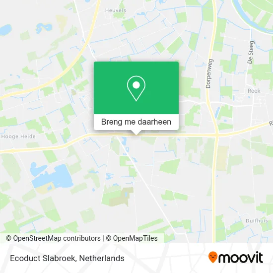 Ecoduct Slabroek kaart