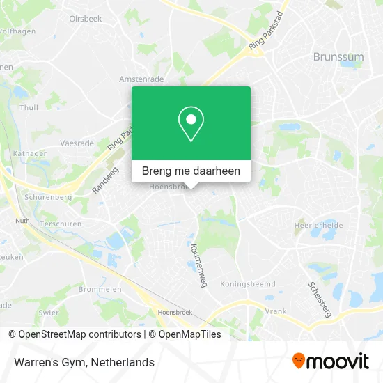 Warren's Gym kaart
