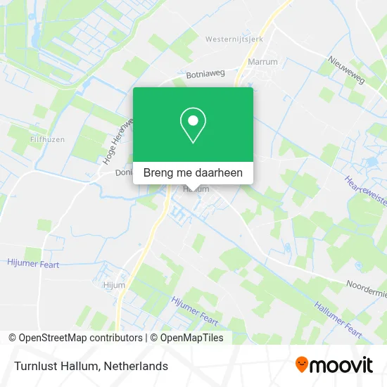 Turnlust Hallum kaart