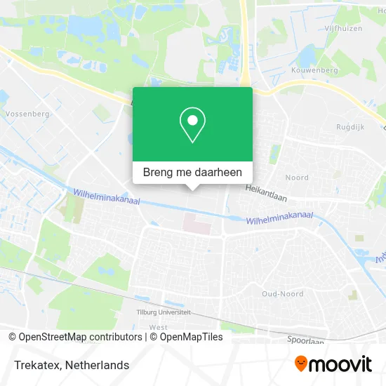 Trekatex kaart