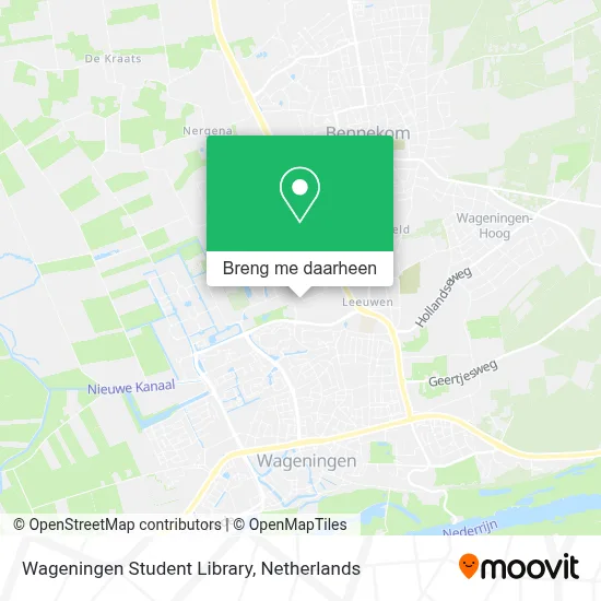Wageningen Student Library kaart