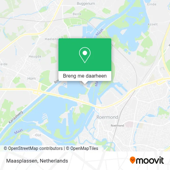 Maasplassen kaart