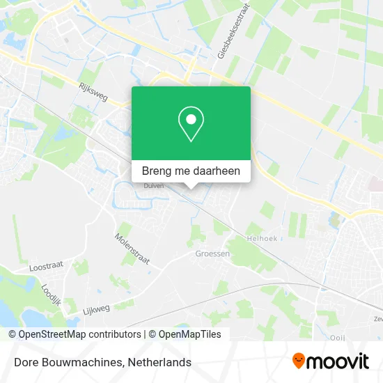 Dore Bouwmachines kaart